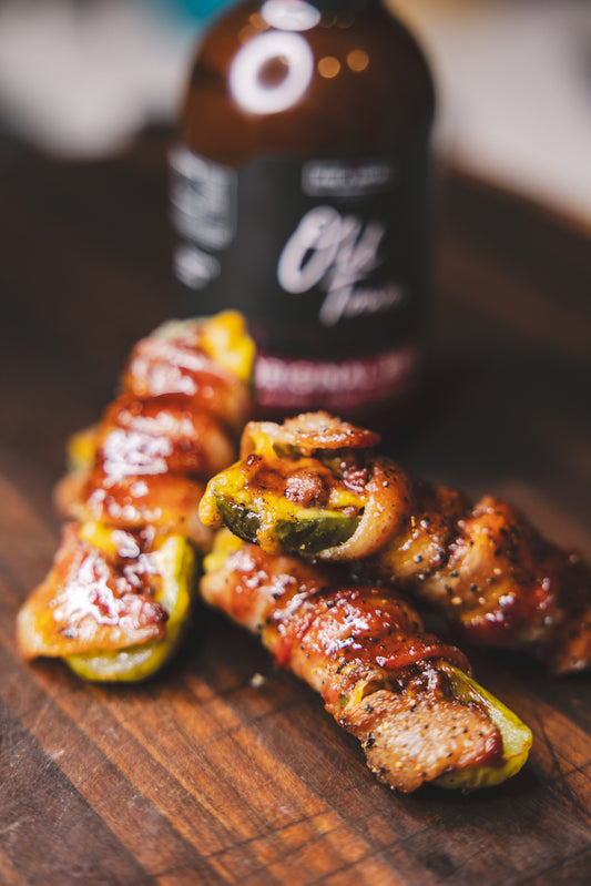 Bacon Cheeseburger Pickle Poppers