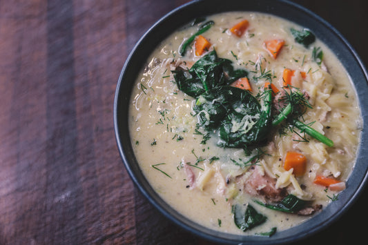 Lemon Chicken Orzo Soup