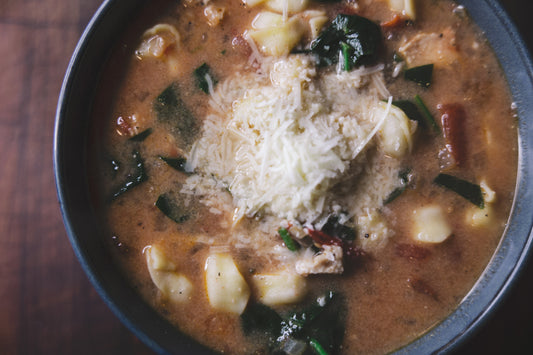 Creamy Chicken Tortellini Soup